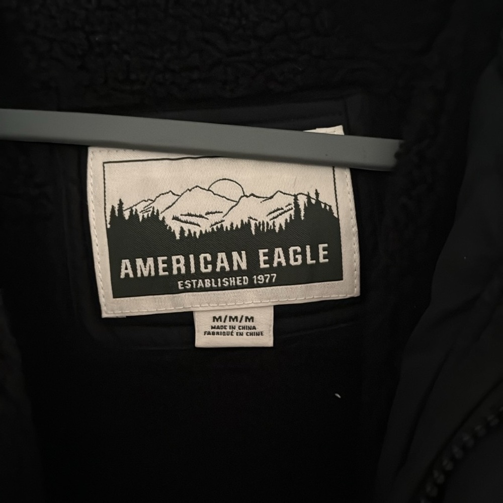 American Eagle Black Puffer Jacket - image 5